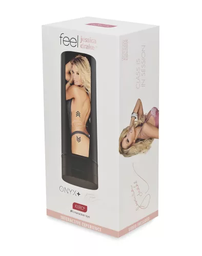 Kiiroo Onyx+ Jessica Drake - interaktív maszturbátor (fekete)