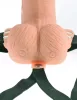 Fetish Strap-On 6 - felcsatolható, üreges vibrátor (natúr)