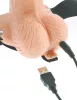Fetish Strap-On 6 - felcsatolható, üreges vibrátor (natúr)
