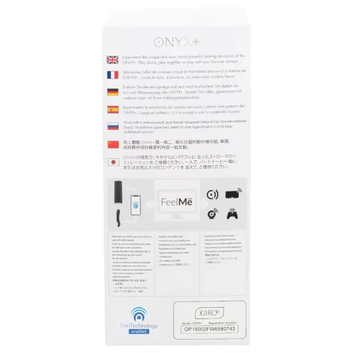 Kiiroo Onyx+ - interaktív maszturbátor (fekete)