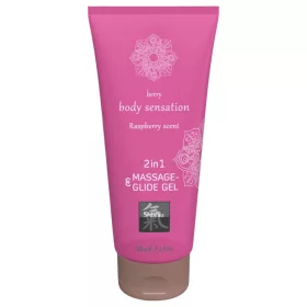   Shiatsu 2in1 Rashberry scent - masszázs síkosító - málna (200ml)