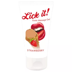 Lick it! - 2in1 ehető síkosító - eper (50ml)