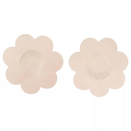 Cottelli Nipple Cover - virág mellbimbó tapasz - natúr (12db)