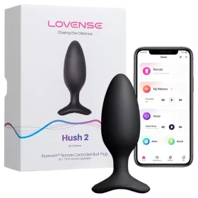   Lovense Hush 2 S – App-vezérelt análvibrátor (38 mm, fekete)