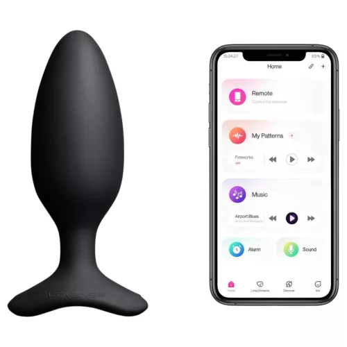 Lovense Hush 2 M – App-vezérelt análvibrátor (45 mm, fekete)