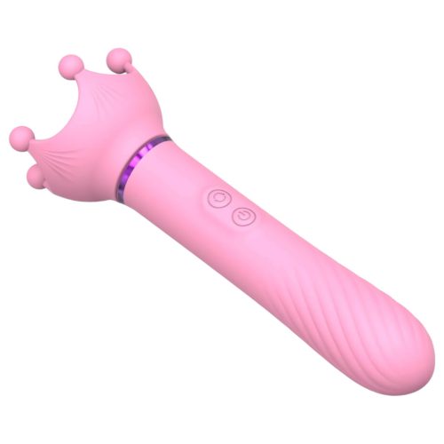 / Sunfo - 2in1 mellbimbó vibrátor (pink)