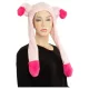 Fütyis, mozgófüles sapka (pink)