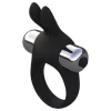 Pulselock Vantr - vibrációs nyuszis péniszgyűrű (fekete) - 30mm