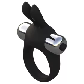   Pulselock Vantr - vibrációs nyuszis péniszgyűrű (fekete) - 30mm