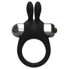 Pulselock Vantr - vibrációs nyuszis péniszgyűrű (fekete) - 30mm