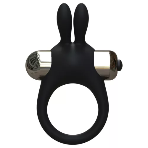 Pulselock Vantr - vibrációs nyuszis péniszgyűrű (fekete) - 30mm