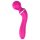 Lonely 2in1 - masszírozó és G-pont vibrátor 3 feltéttel (pink)