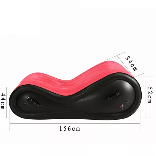 Magic Pillow - Felfújható BDSM szexbútor - bilinccsel - nagy (piros)