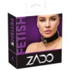 ZADO - bőr nyakpánt (fekete)