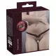 Fetish - szegecses, láncos tanga - fekete (S-L)
