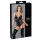 Cottelli Bondage - fényes body bilinccsel (fekete)