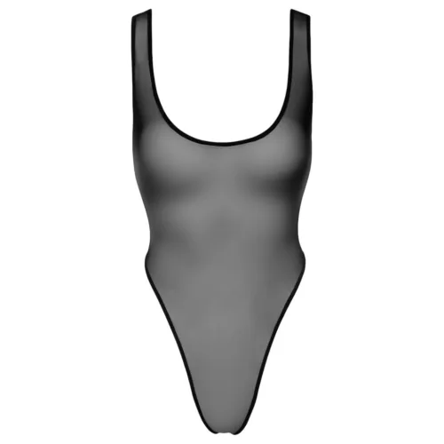 Noir - átlátszó body (fekete)