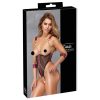 Cottelli Bondage - pántos nyitott body lánccal (fekete)