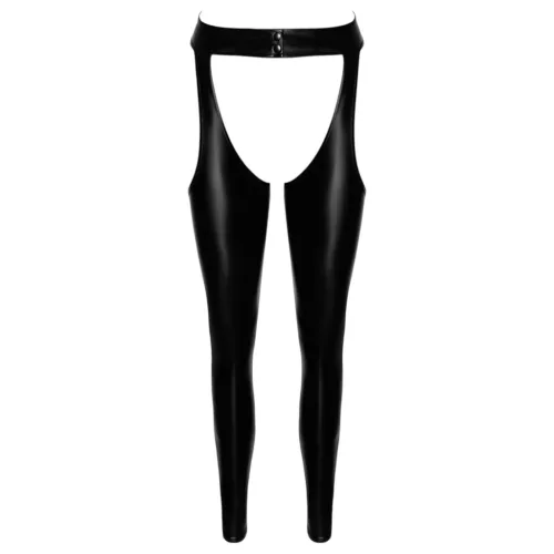 Noir - fényes harisnya - chaps (fekete)