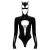 Black Velvet - hosszúujjú Batwoman body (fekete)