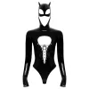 Black Velvets - hosszúujjú Batwoman body (fekete)