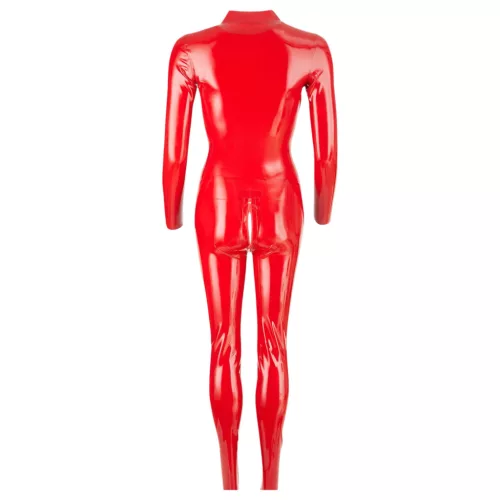 LATEX - hosszúujjú női overál (piros)