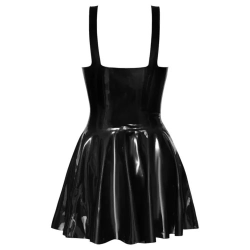 LATEX - miniruha fodros szoknyával (fekete)