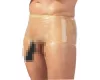 LATEX - boxer + péniszköpeny (natúr)