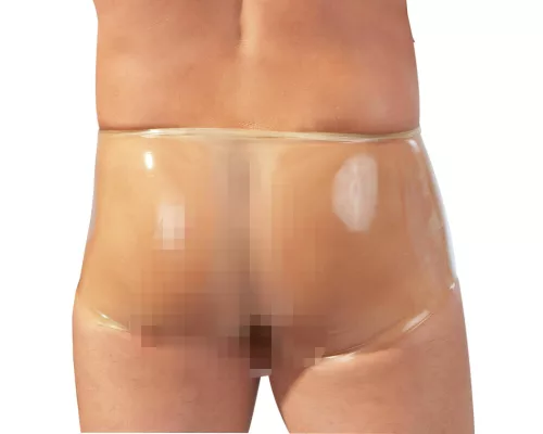 LATEX - boxer + péniszköpeny (natúr)