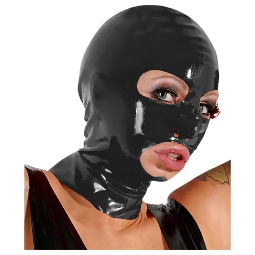 LATEX - szopó álarc (fekete)