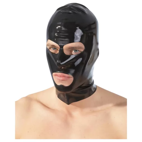LATEX - szopó álarc (fekete)