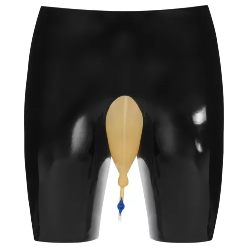 LATEX - pisifogó latex alsó, leeresztő nyílással (fekete)