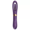 Funny Me Dual - akkus, 2in1 nyelves vibrátor (lila)