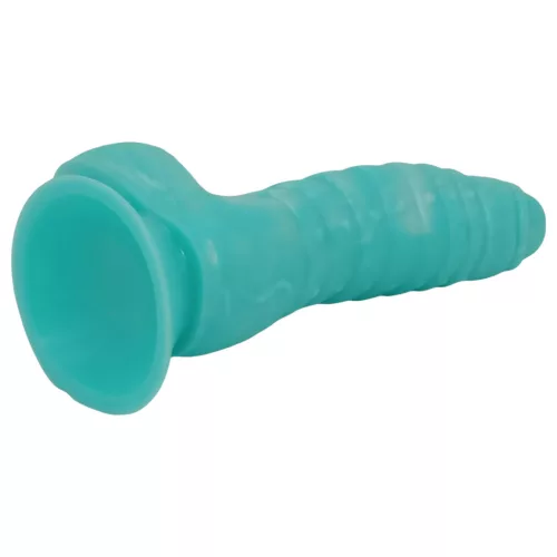 OgazR Sea Serpent - barázdált dildó - 17 cm (kék-fehér)