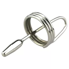 DeepRing - gyűrűs, fém dilátor - 9cm (ezüst)
