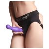 / Strap-on-me Curvy L - hullámos, tapadókorongos dildó (lila)