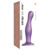 / Strap-on-me Curvy L - hullámos, tapadókorongos dildó (lila)
