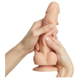   Strap-on-me S - kétrétegű, tapadókorongos dildó (natúr)