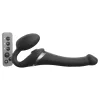 Strap-on-me S - felcsatolható, léghullámos vibrátor - (fekete)