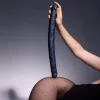 Strap-on-me - dupla dildó (metál kék)