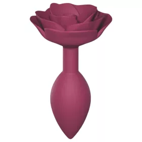 Love to Love Open Roses M - szilikon anál plug (piros)