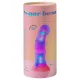 Love to Love Sugar Bomb - világító LED-es szilikon dildó (rózsaszín-sárga) - 16,9 cm