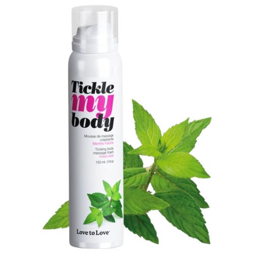 / Tickle my body - bizsergető masszázs hab - menta (150ml)