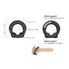 Dorcel Stronger Ring - fém betétes péniszgyűrű (fekete)