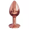 Dorcel Diamond Plug S - alumínium anál plug - kicsi (rózsaarany)
