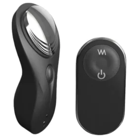   Dorcel Discreet Vibe + - akkus, rádiós csikló vibrátor (fekete)