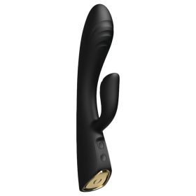   Dorcel Flexi Rabbit - melegítő csiklókaros vibrátor (fekete)