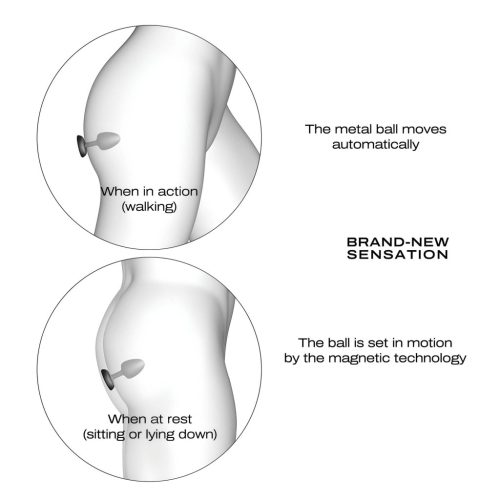 Dorcel - golyós, távirányítós anál vibrátor M - (fekete)