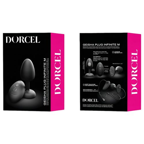 Dorcel - golyós, távirányítós anál vibrátor M - (fekete)
