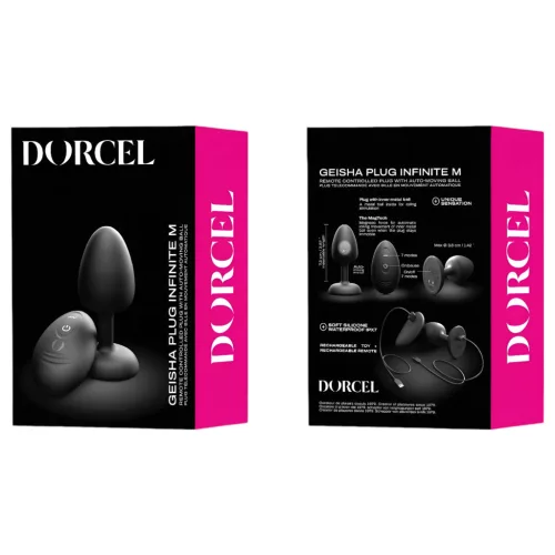Dorcel - golyós, távirányítós anál vibrátor M - (fekete)
